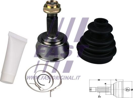 Fast FT25065K - Šarnīru komplekts, Piedziņas vārpsta autodraugiem.lv