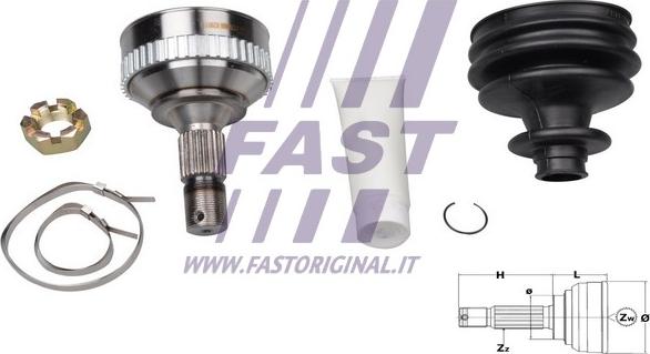 Fast FT25088K - Šarnīru komplekts, Piedziņas vārpsta autodraugiem.lv