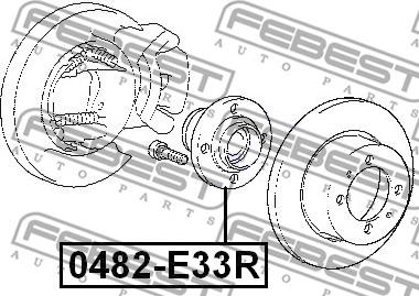 Febest 0482-E33R - Riteņa rumba autodraugiem.lv