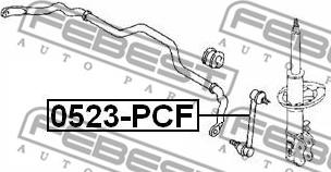 Febest 0523-PCF - Stiepnis / Atsaite, Stabilizators autodraugiem.lv