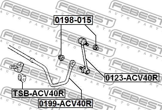 Febest 0198-015 - Regulēšanas starplika, Tilta sija autodraugiem.lv