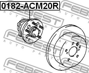 Febest 0182-ACM20R - Riteņa rumba autodraugiem.lv