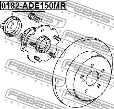 Febest 0182-ADE150MR - Riteņa rumba autodraugiem.lv