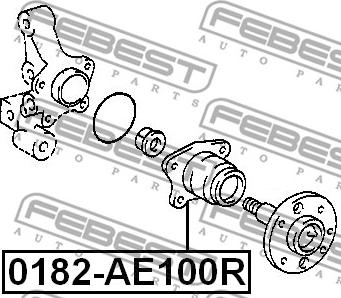 Febest 0182-AE100R - Riteņa rumba autodraugiem.lv