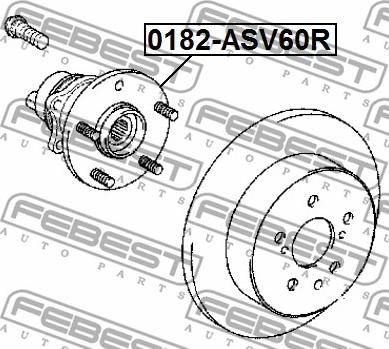 Febest 0182-ASV60R - Riteņa rumba autodraugiem.lv