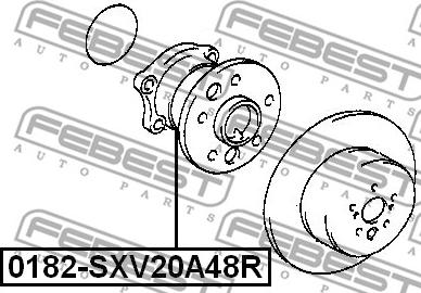 Febest 0182-SXV20A48R - Riteņa rumba autodraugiem.lv