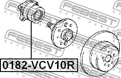 Febest 0182-VCV10R - Riteņa rumba autodraugiem.lv