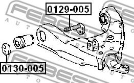 Febest 0129-005 - Riteņu sagāzuma regulēšanas skrūve autodraugiem.lv