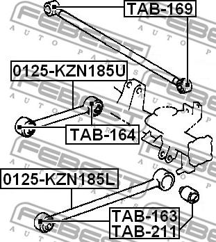 Febest TAB-211 - Piekare, Šķērssvira autodraugiem.lv