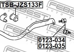 Febest 0123-034 - Stiepnis / Atsaite, Stabilizators autodraugiem.lv