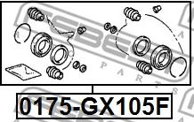 Febest 0175-GX105F - Remkomplekts, Bremžu suports autodraugiem.lv
