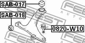 Febest 0820-W10 - Balst / Virzošais šarnīrs autodraugiem.lv