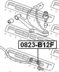 Febest 0823-B12F - Stiepnis / Atsaite, Stabilizators autodraugiem.lv