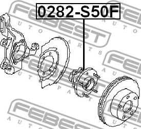 Febest 0282-S50F - Riteņa rumba autodraugiem.lv