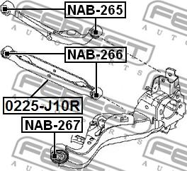 Febest NAB-266 - Piekare, Šķērssvira autodraugiem.lv