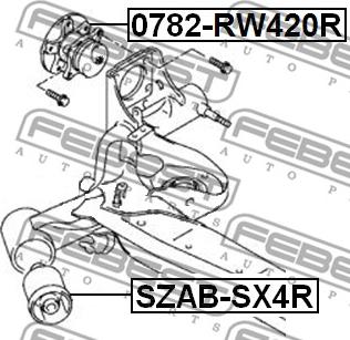 Febest 0782-RW420R - Riteņa rumba autodraugiem.lv