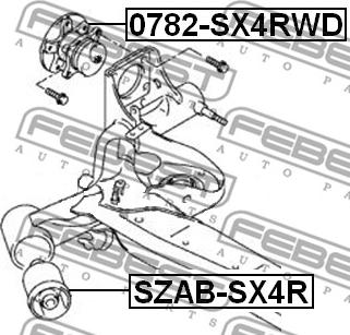 Febest 0782-SX4RWD - Riteņa rumba autodraugiem.lv