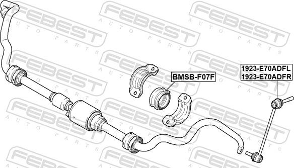 Febest 1923-E70ADFR - Stiepnis / Atsaite, Stabilizators autodraugiem.lv