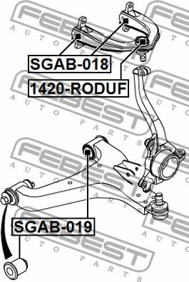 Febest 1420-RODUF - Balst / Virzošais šarnīrs autodraugiem.lv