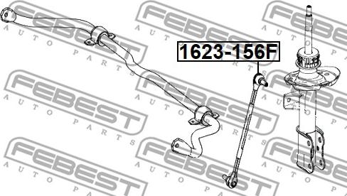 Febest 1623-156F - Stiepnis / Atsaite, Stabilizators autodraugiem.lv