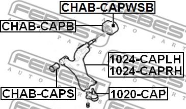 Febest 1020-CAP - Balst / Virzošais šarnīrs autodraugiem.lv