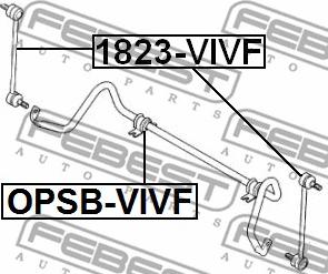 Febest 1823-VIVF - Stiepnis / Atsaite, Stabilizators autodraugiem.lv