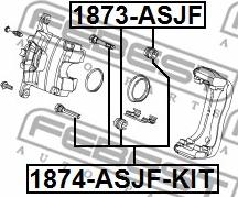 Febest 1874-ASJF-KIT - Vadīkla, Bremžu suports autodraugiem.lv