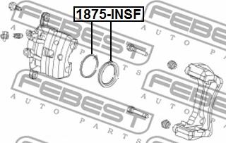 Febest 1875-INSF - Remkomplekts, Bremžu suports autodraugiem.lv