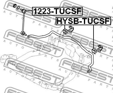 Febest 1223-TUCSF - Stiepnis / Atsaite, Stabilizators autodraugiem.lv