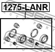 Febest 1275-LANR - Remkomplekts, Bremžu suports autodraugiem.lv