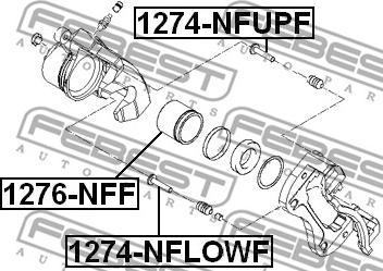 Febest 1276-NFF - Virzulis, Bremžu suports autodraugiem.lv