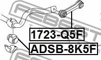 Febest ADSB-8K5F - Bukse, Stabilizators autodraugiem.lv