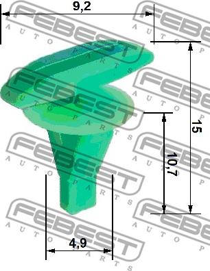 Febest 88570-052 - Moldings / aizsarguzlika autodraugiem.lv