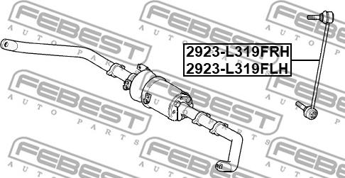 Febest 2923-L319FRH - Stiepnis / Atsaite, Stabilizators autodraugiem.lv