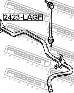 Febest 2423-LAGF - Stiepnis / Atsaite, Stabilizators autodraugiem.lv