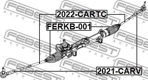 Febest 2021-CARV - Stūres šķērsstiepņa uzgalis autodraugiem.lv