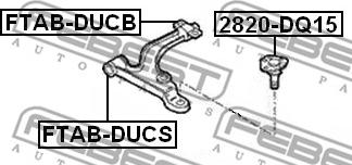 Febest 2820-DQ15 - Balst / Virzošais šarnīrs autodraugiem.lv
