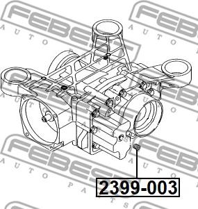 Febest 2399-003 - Korķis, Eļļas vācele autodraugiem.lv