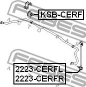 Febest 2223-CERFL - Stiepnis / Atsaite, Stabilizators autodraugiem.lv