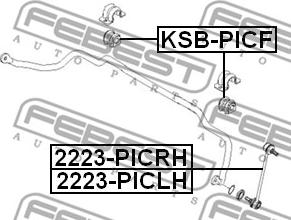 Febest 2223-PICLH - Stiepnis / Atsaite, Stabilizators autodraugiem.lv