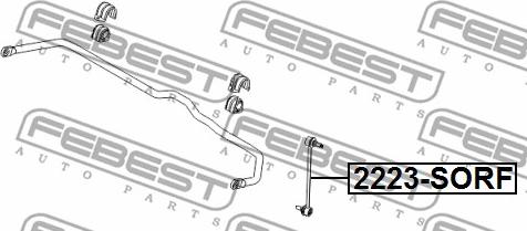 Febest 2223-SORF - Stiepnis / Atsaite, Stabilizators autodraugiem.lv