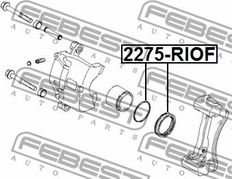 Febest 2275-RIOF - Remkomplekts, Bremžu suports autodraugiem.lv