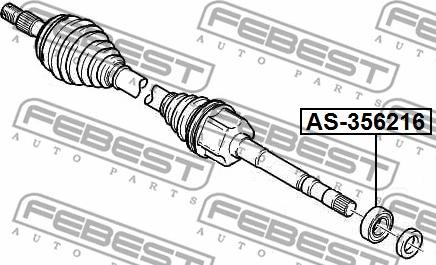 Febest AS-356216 - Gultnis, Piedziņas vārpsta autodraugiem.lv