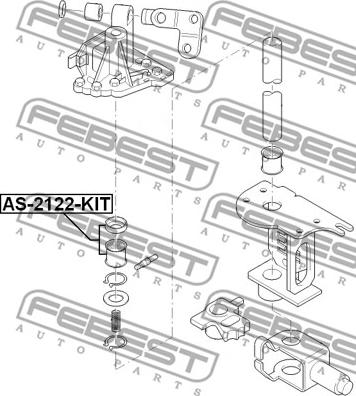 Febest AS-2122-KIT - Remkomplekts, Pārslēdzējsvira autodraugiem.lv