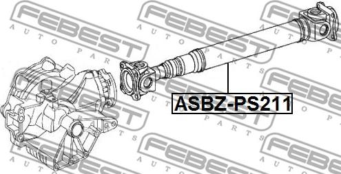 Febest ASBZ-PS211 - Kardānvārpsta, Galvenais pārvads autodraugiem.lv