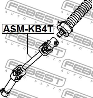 Febest ASM-KB4T - Stūres sviras vārpsta autodraugiem.lv