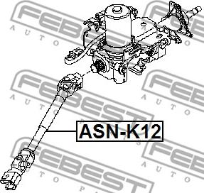 Febest ASN-K12 - Stūres sviras vārpsta autodraugiem.lv
