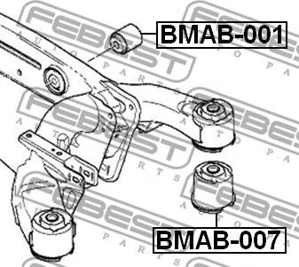 Febest BMAB-001 - Piekare, Tilta sija autodraugiem.lv