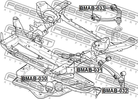 Febest BMAB-032 - Piekare, Šķērssvira autodraugiem.lv