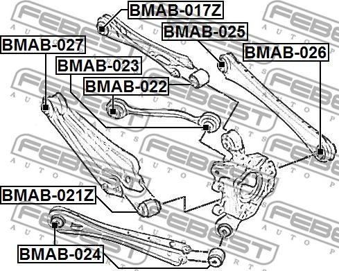 Febest BMAB-022 - Piekare, Šķērssvira autodraugiem.lv